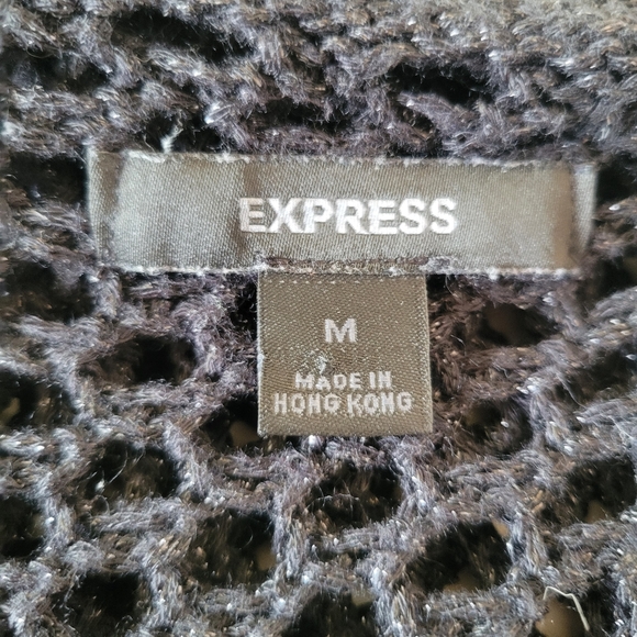 Express Open Knit V-neck Sweater - Picture 3 of 5